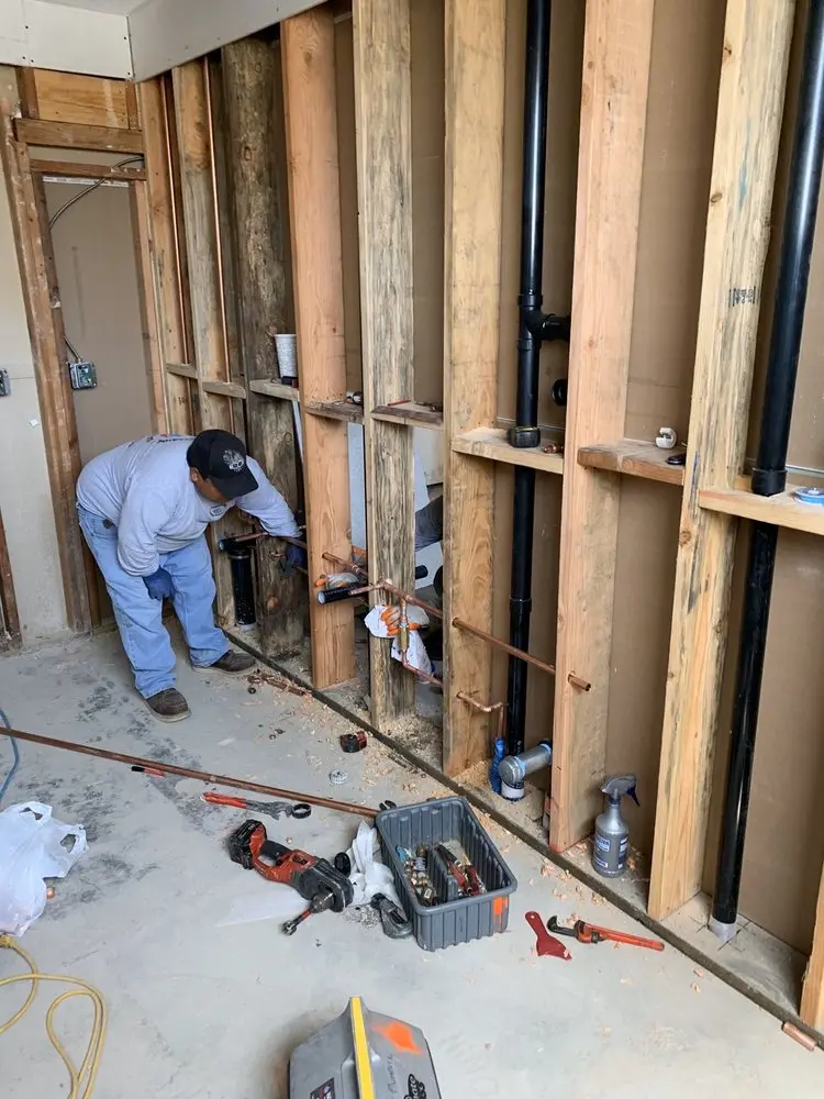 Commercial rough-in plumbing for Gas Line Repair in Spring Bank